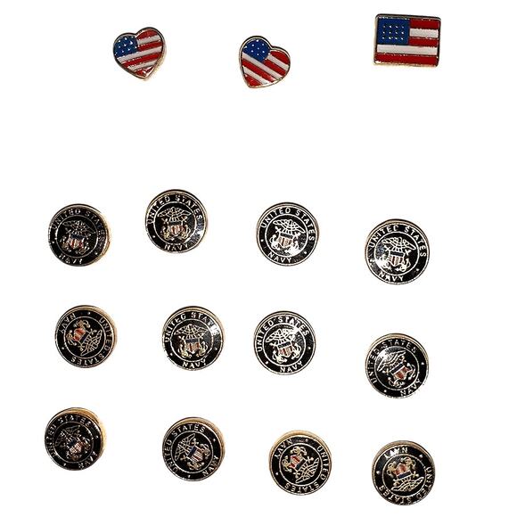 Lot of 60+ Pcs Floating Locket Jewelry Charms Military Army Navy Police Politics - Picture 4 of 9